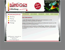Tablet Screenshot of buendgen.de